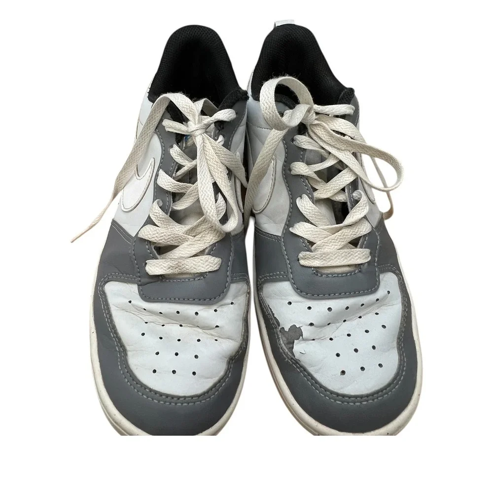 Nike Court Borough Low Recraft Grey White Blue DV5456-019 Kids 5.5Y Sneakers